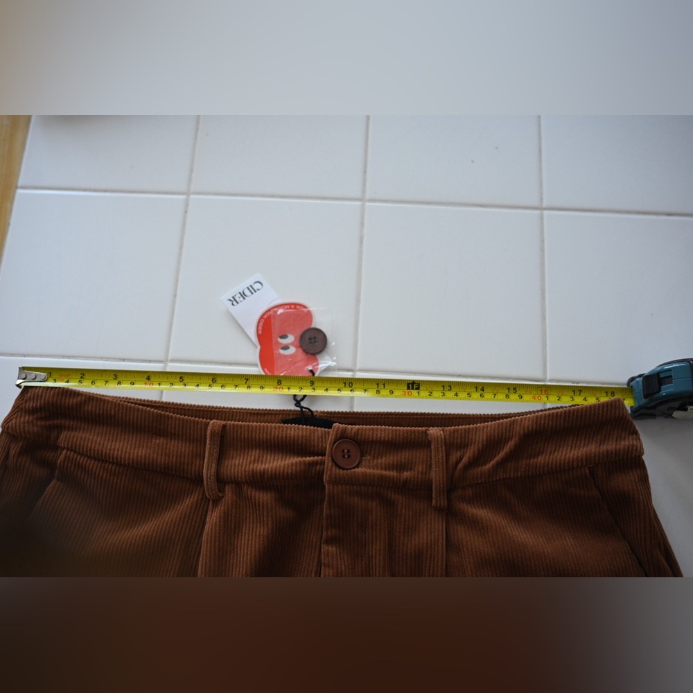 Wide Leg Women’s Corduroy Cargo Pants Size 0X Cider - Picture 9 of 12